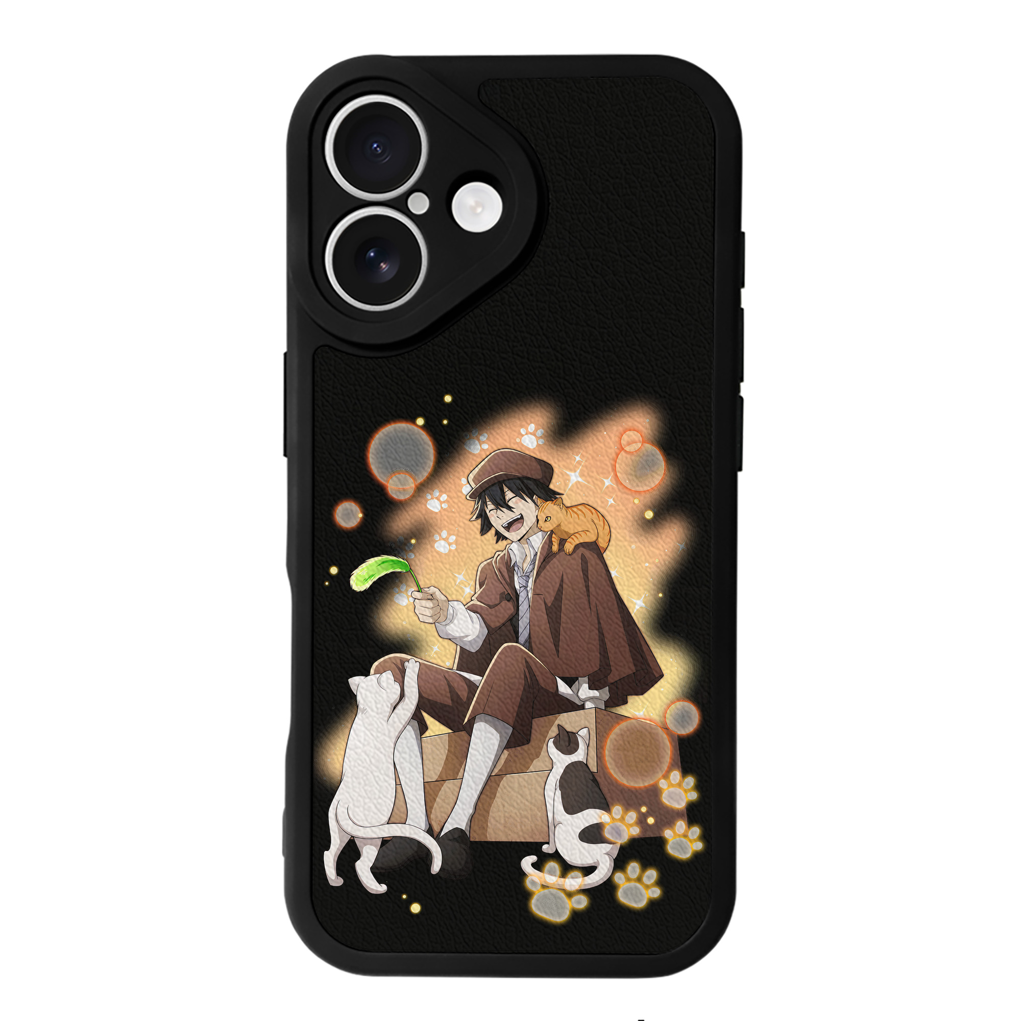 （画像用） 文豪ストレイドッグス Bungo Stray Dogs 【iPhone 16シリーズ対応】シリコンスマホケース（レザー調） 材質：シリコン